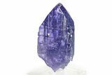 Brilliant Blue-Violet Tanzanite Crystal - Merelani Hills, Tanzania #298588-3